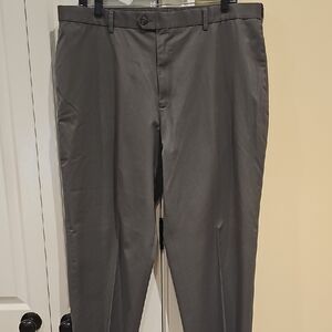 Perry Ellis Men's Gray Dress Pants 44x30 Flex Fit Waist